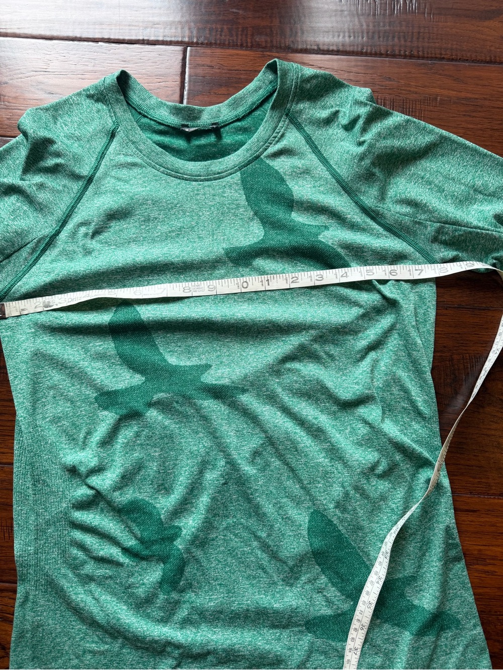 Green Oiselle Long Sleeve Flyte Running Top with Bird Print Large - Picture 7 of 8